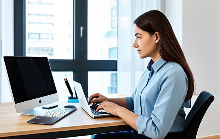 A professional individual, fully clothed in a modest business casual outfit, sitting at a clean desk in a modern, well-lit home office. They are calmly viewing a laptop screen that displays a clear, user-friendly interface for digital service data migration, showing progress bars and easy-to-understand instructions. The overall scene emphasizes transparency and preparedness in digital service termination. The lighting is soft and natural. safe for work, appropriate content, fully clothed, professional, perfect anatomy, correct proportions, natural pose, well-formed hands, proper finger count.